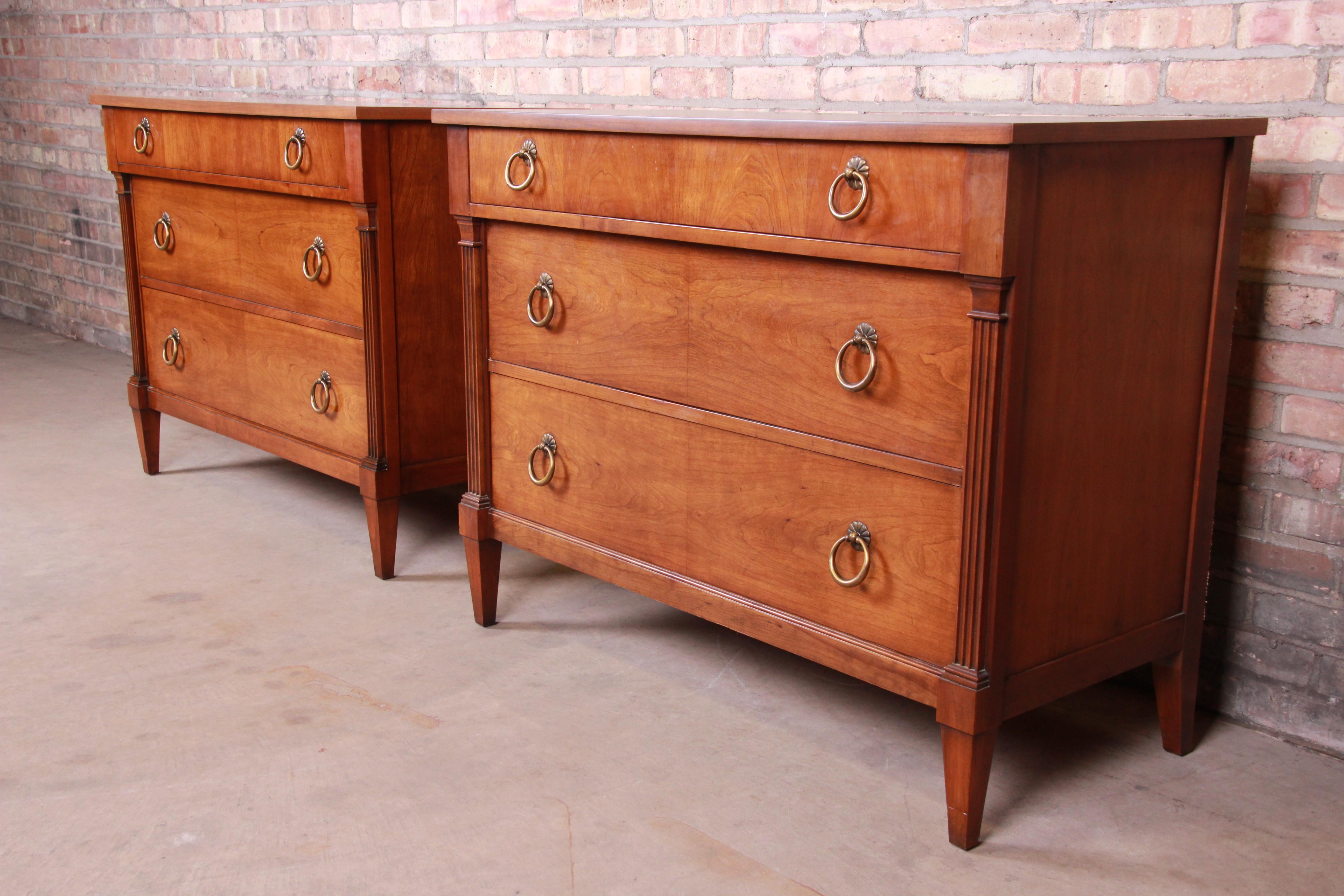 Baker Furniture French Regency Cherrywood Dresser Chest 7