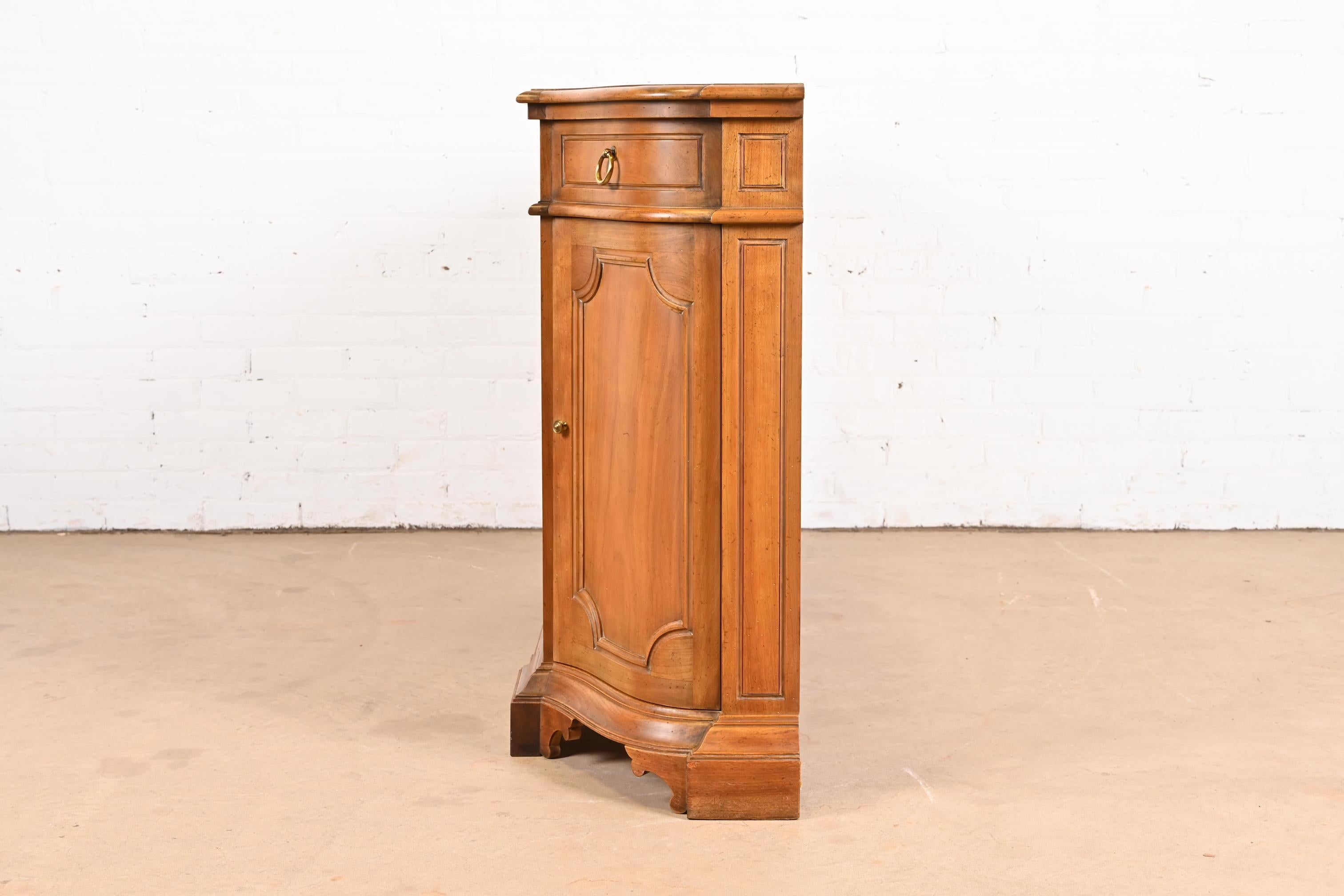 Baker Furniture French Regency Cherry Wood Sideboard or Bar Cabinet 12