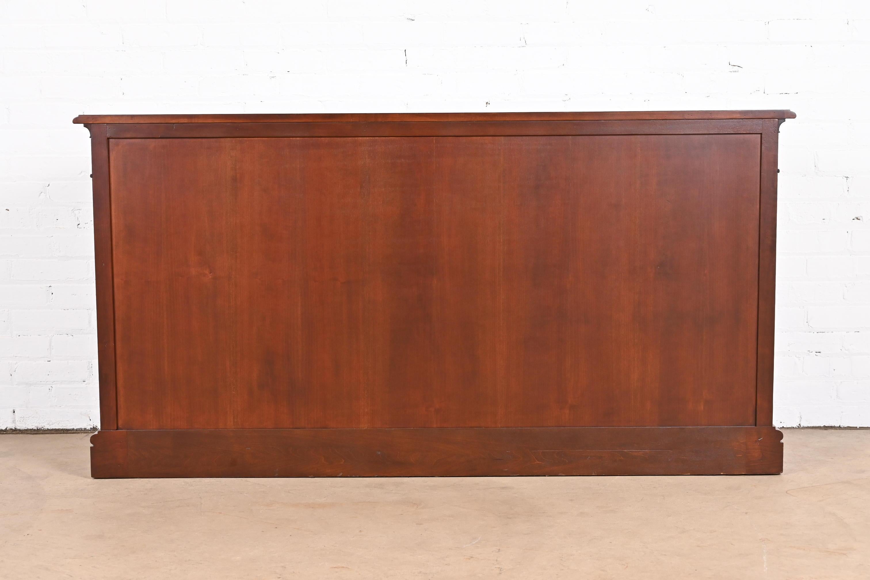 Baker Furniture French Regency Cherry Wood Sideboard or Bar Cabinet, Refinished 8