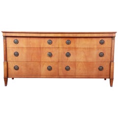 Baker Furniture French Regency Cherrywood Six-Drawer Dresser or Credenza