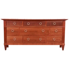 Baker Furniture French Regency Cherrywood Dresser or Credenza, Newly Refinished