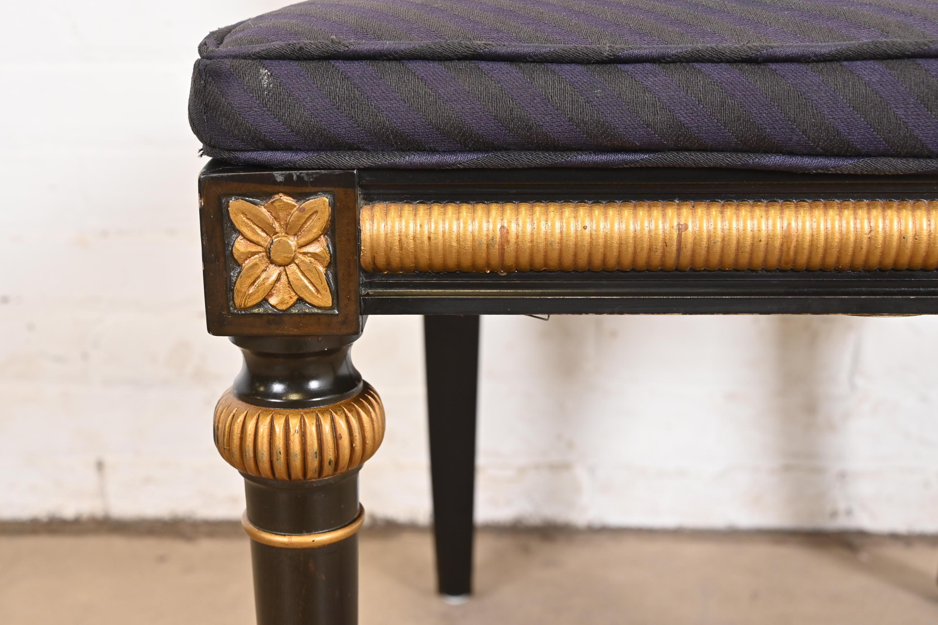 Baker Furniture Französischer Regency Louis XVI.-Esszimmerstuhl mit Rohrrückenlehne im Angebot 3