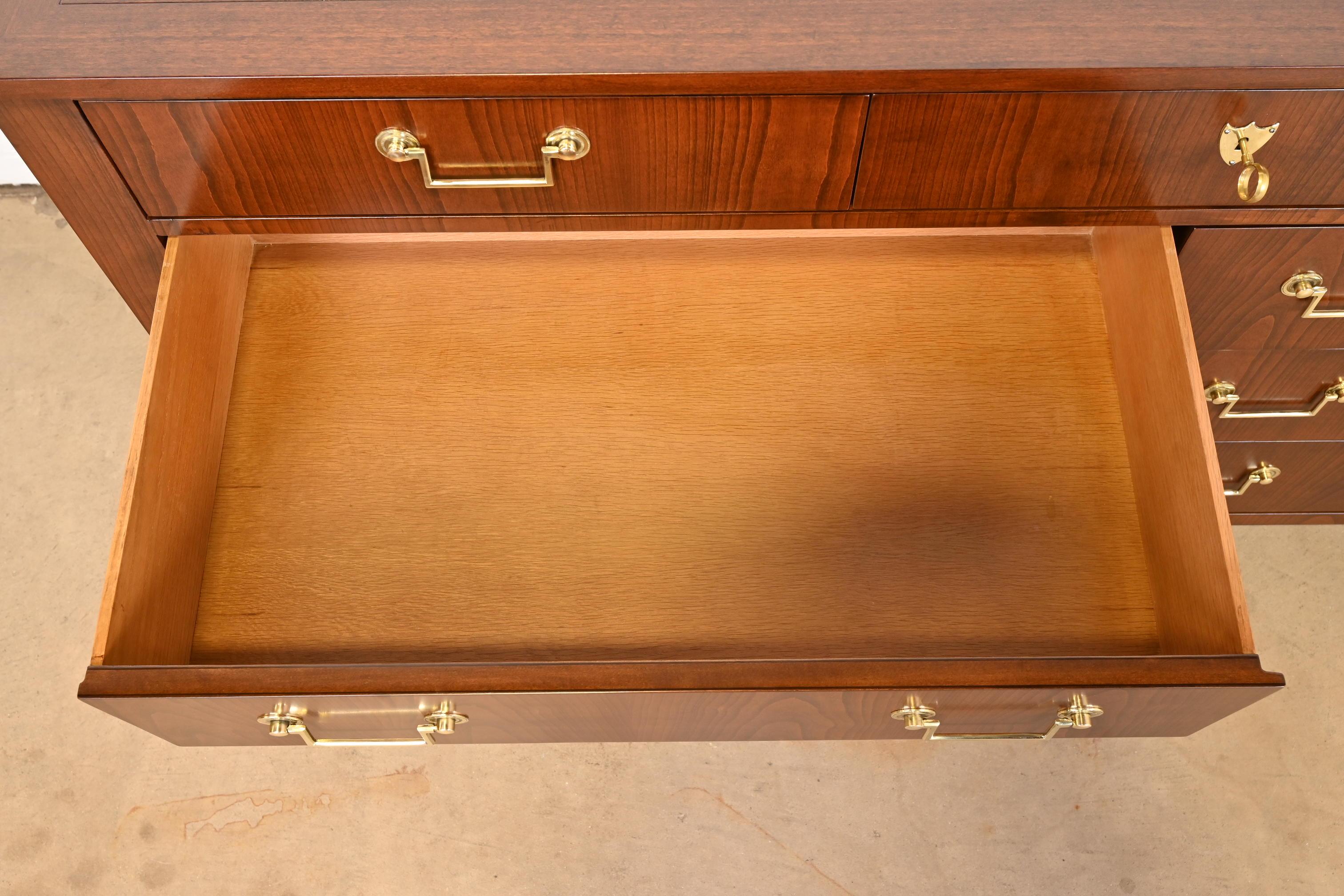 Baker Furniture French Regency Louis XVI Cherry Wood Dresser, Newly Refinished 5