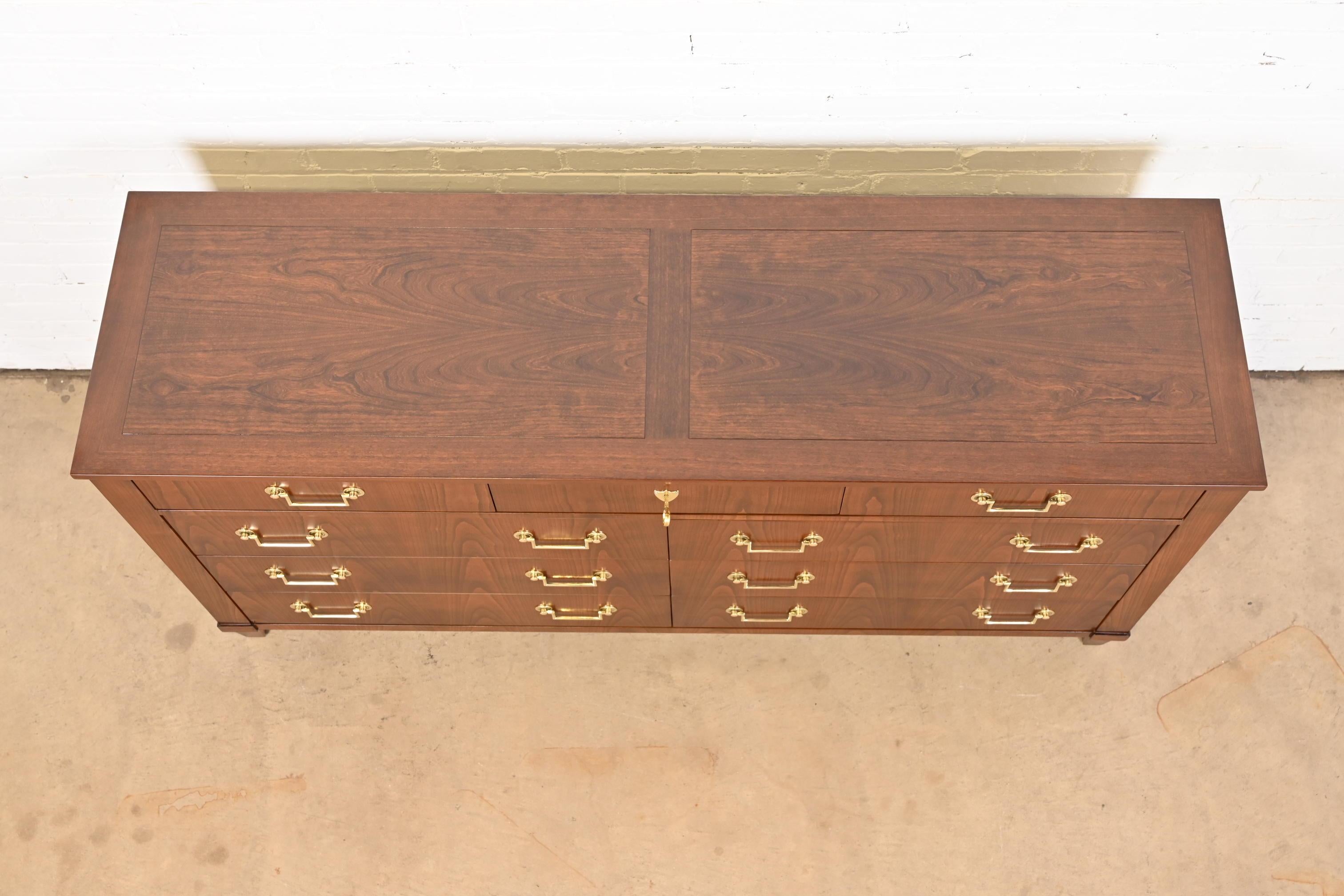 Baker Furniture French Regency Louis XVI Cherry Wood Dresser, Newly Refinished 8