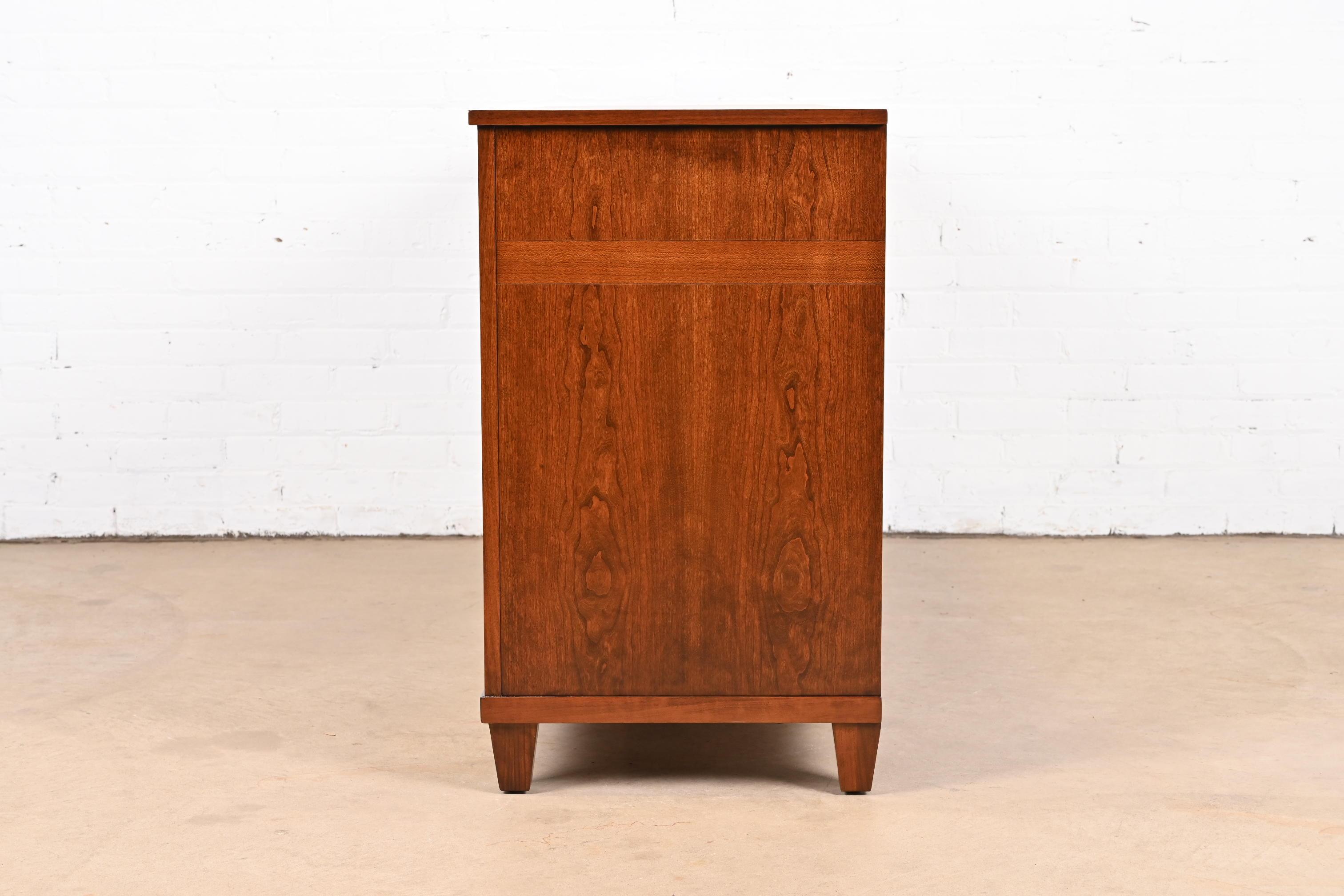 Baker Furniture French Regency Louis XVI Cherry Wood Dresser, Newly Refinished 9