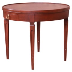 Baker Furniture French Regency Louis XVI Mahogany Tea Table, Newly Refinished