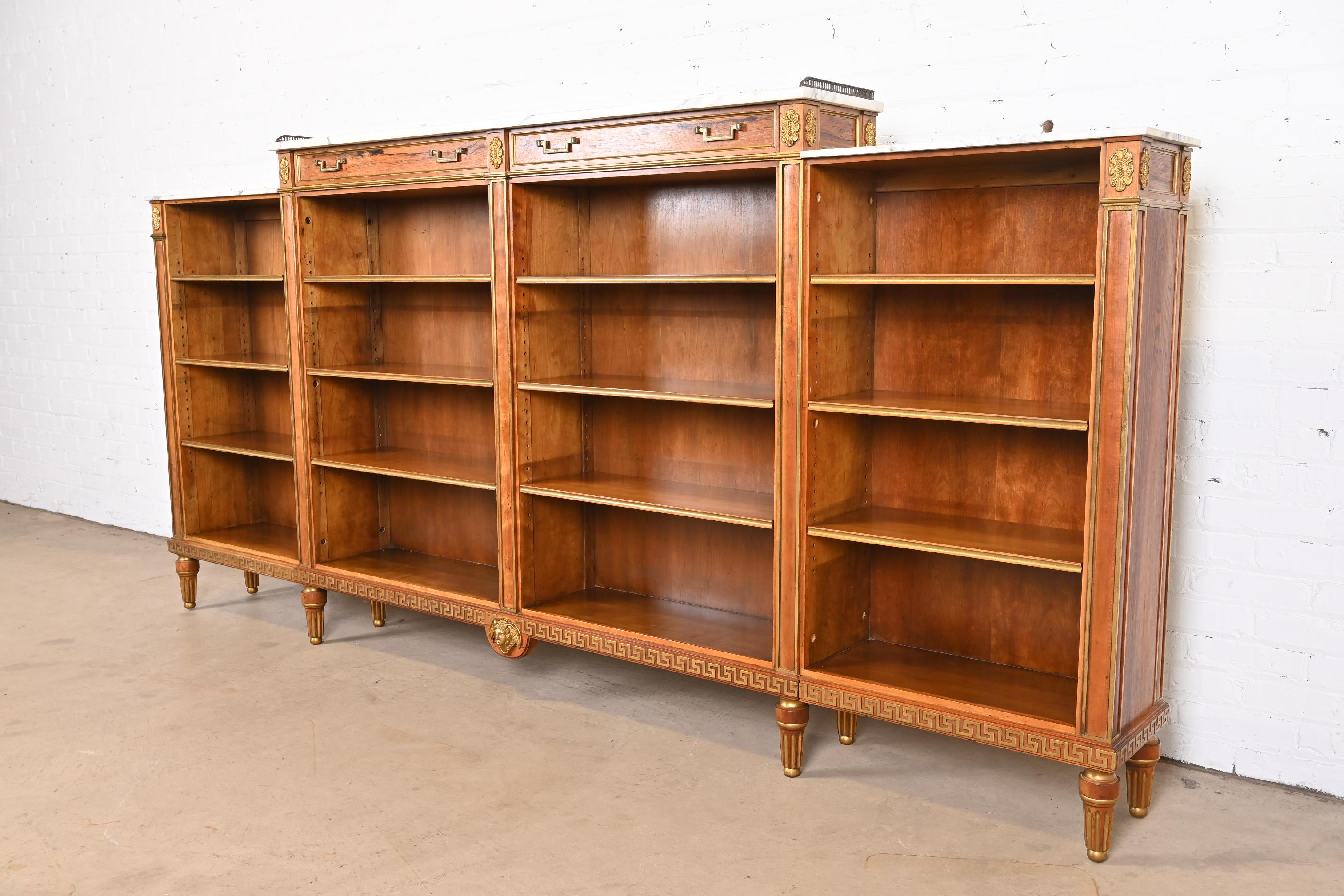 An outstanding Neoclassical or Louis XVI style monumental bookcase

By Baker Furniture, 