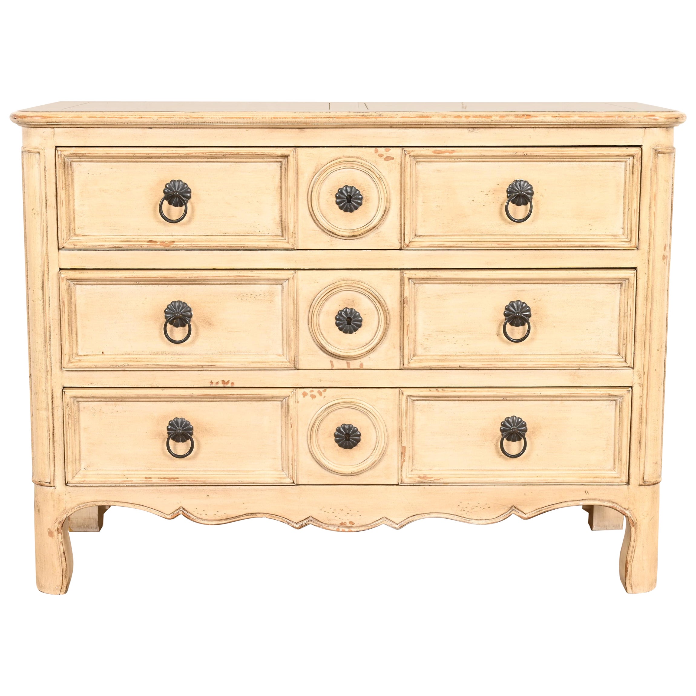 Baker Möbel Französisch Regency Louis XVI gemalt Kommode oder Kommode im Angebot