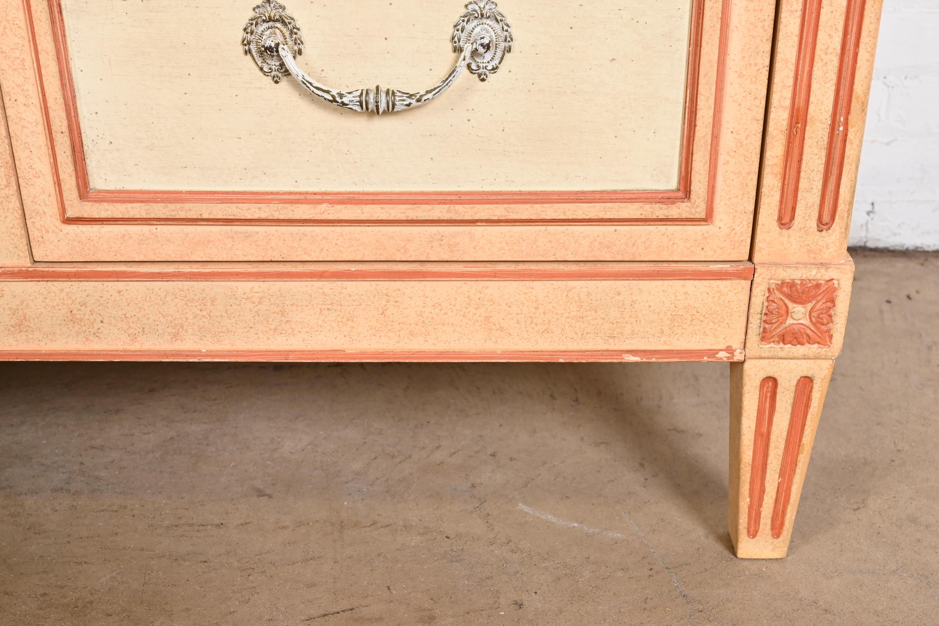 Baker Furniture French Regency Louis XVI Painted Dresser or Credenza, 1960s 8