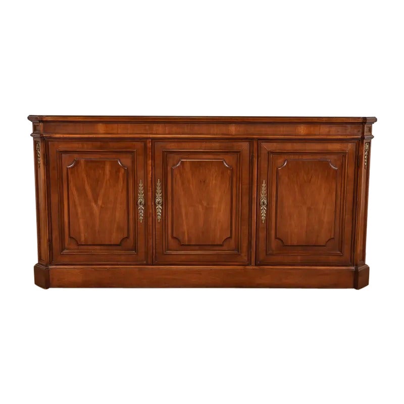 Baker Furniture French Regency Louis XVI Sideboard or Bar Cabinet, Circa 1960s