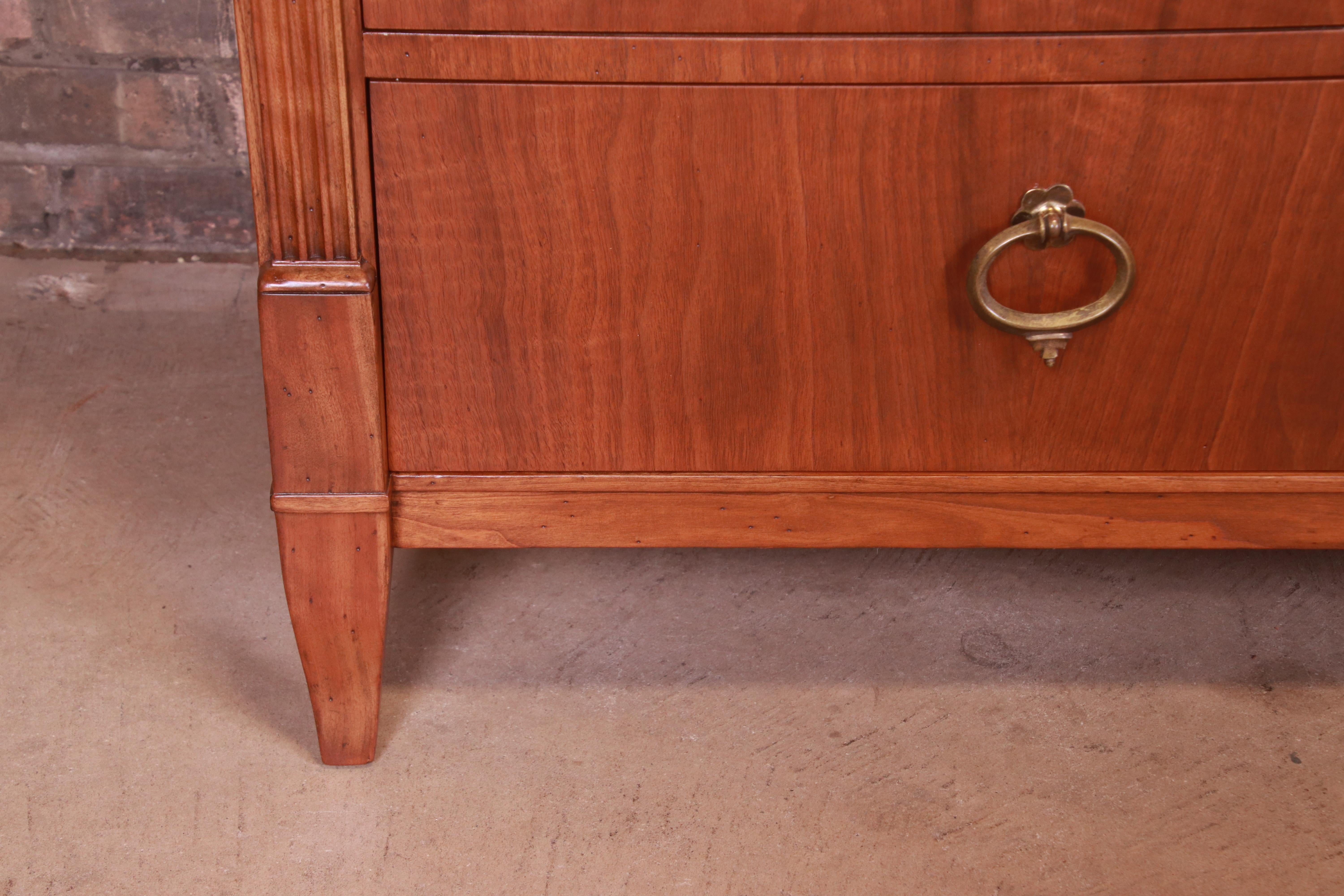 Baker Furniture French Regency Louis XVI Walnut Dresser or Credenza, Refinished 6