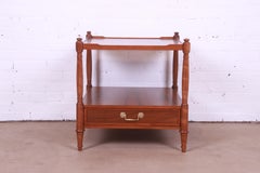 Baker Furniture French Regency Louis XVI Walnut Nightstand, Newly Refinished