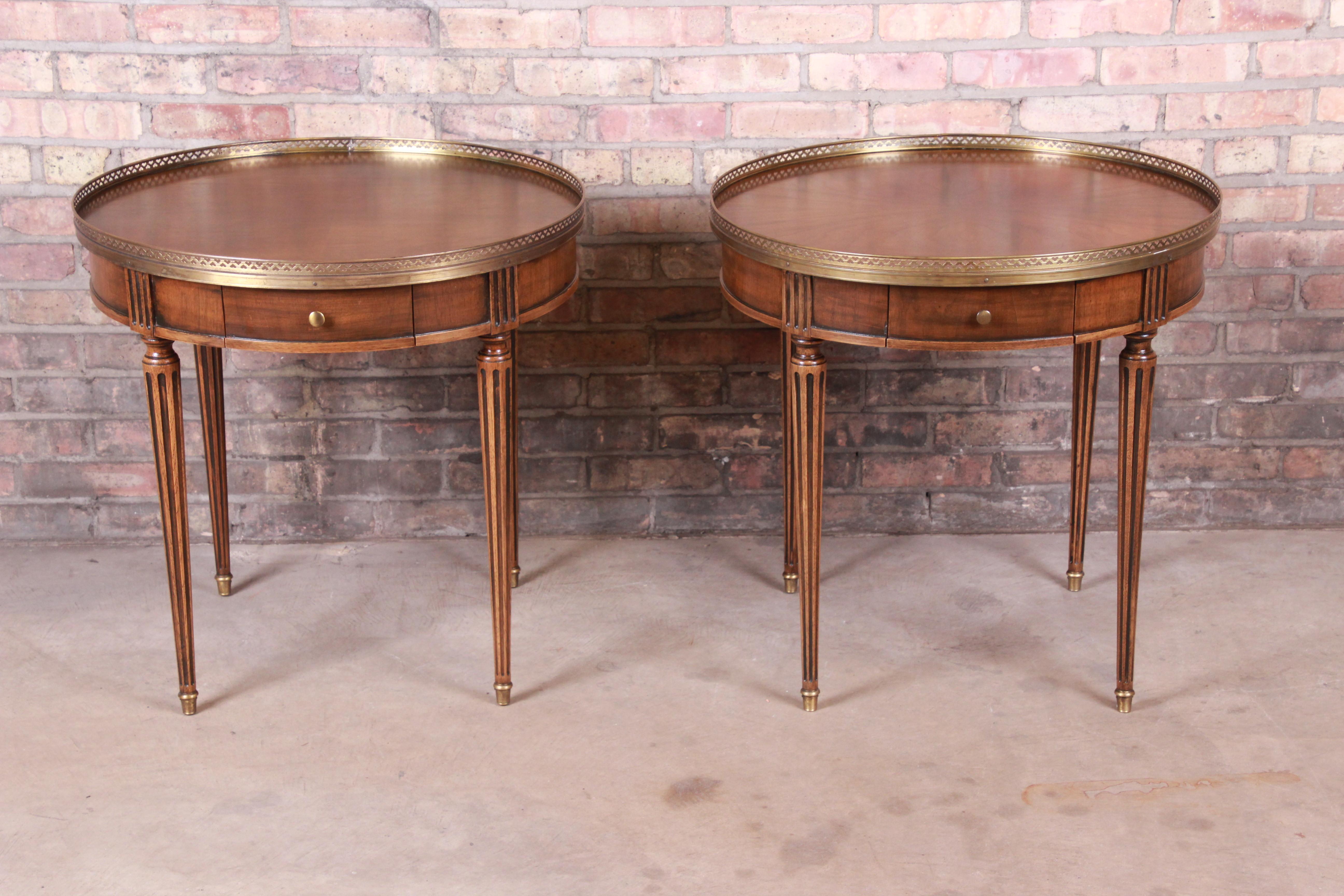 A gorgeous pair of French Regency Louis XVI style tea tables

By Baker Furniture 