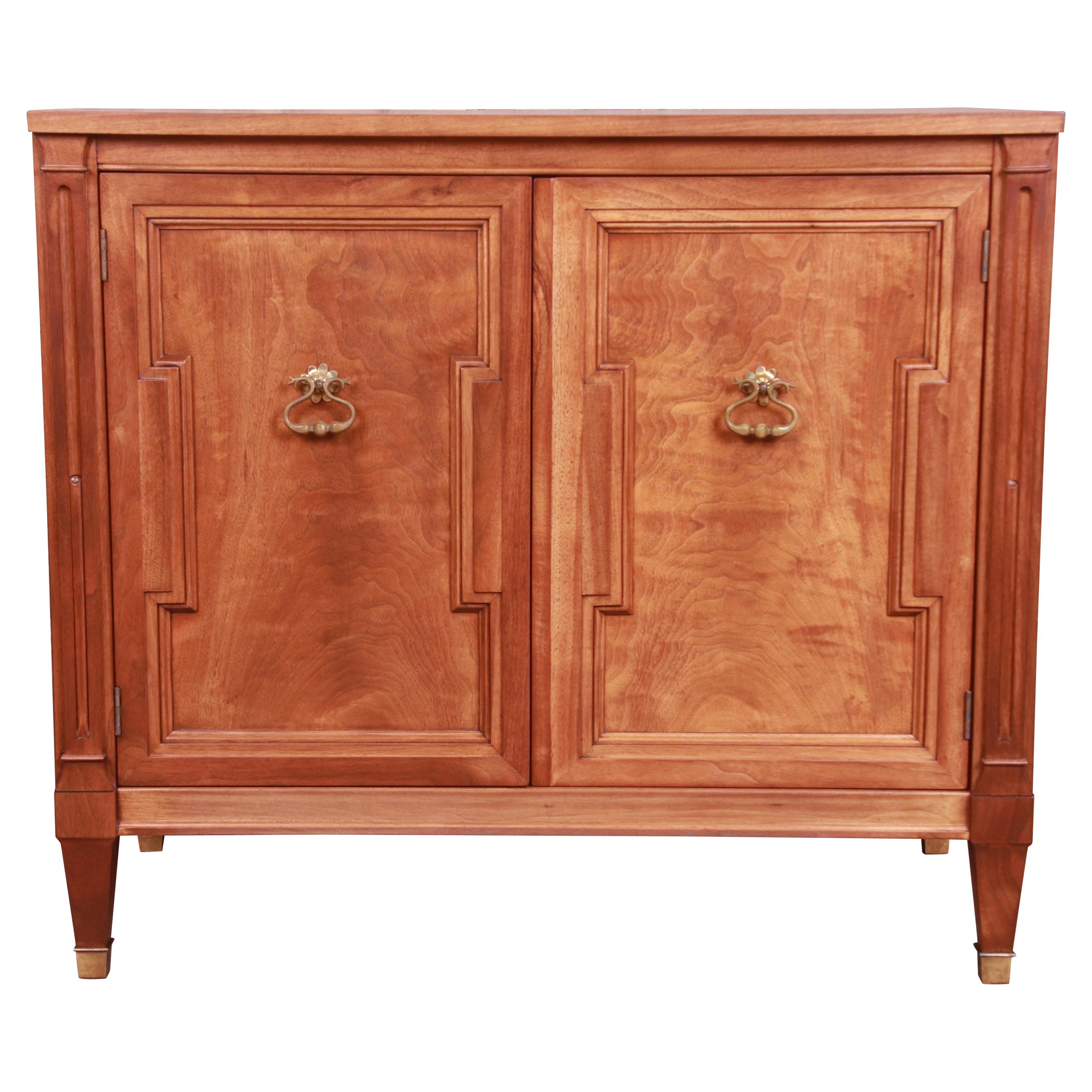 Baker Furniture Palladian Collection Cherry Wood Neoclassical Bar at 1stDibs