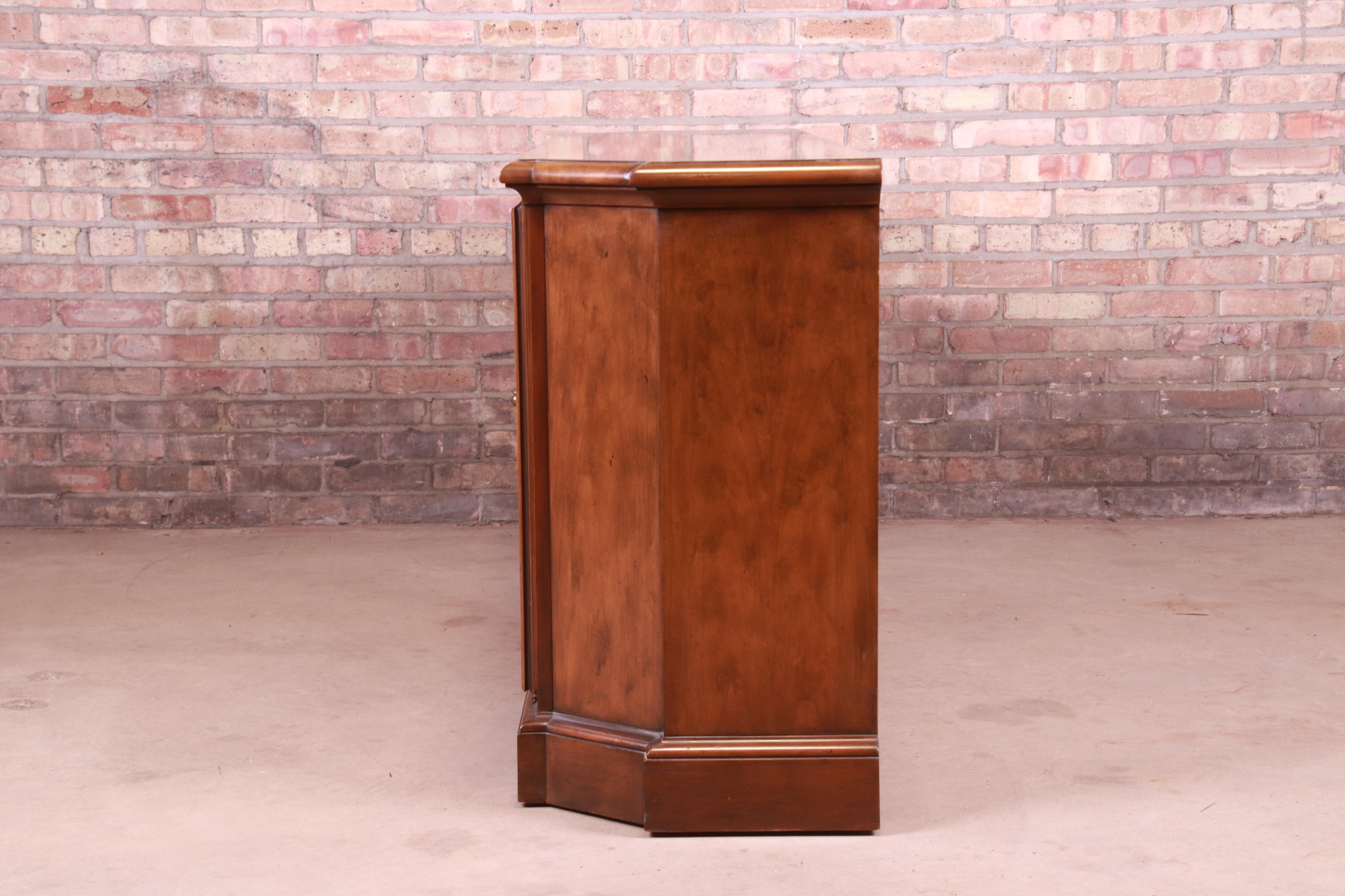 Baker Furniture French Regency Walnut Sideboard or Bar Cabinet 5