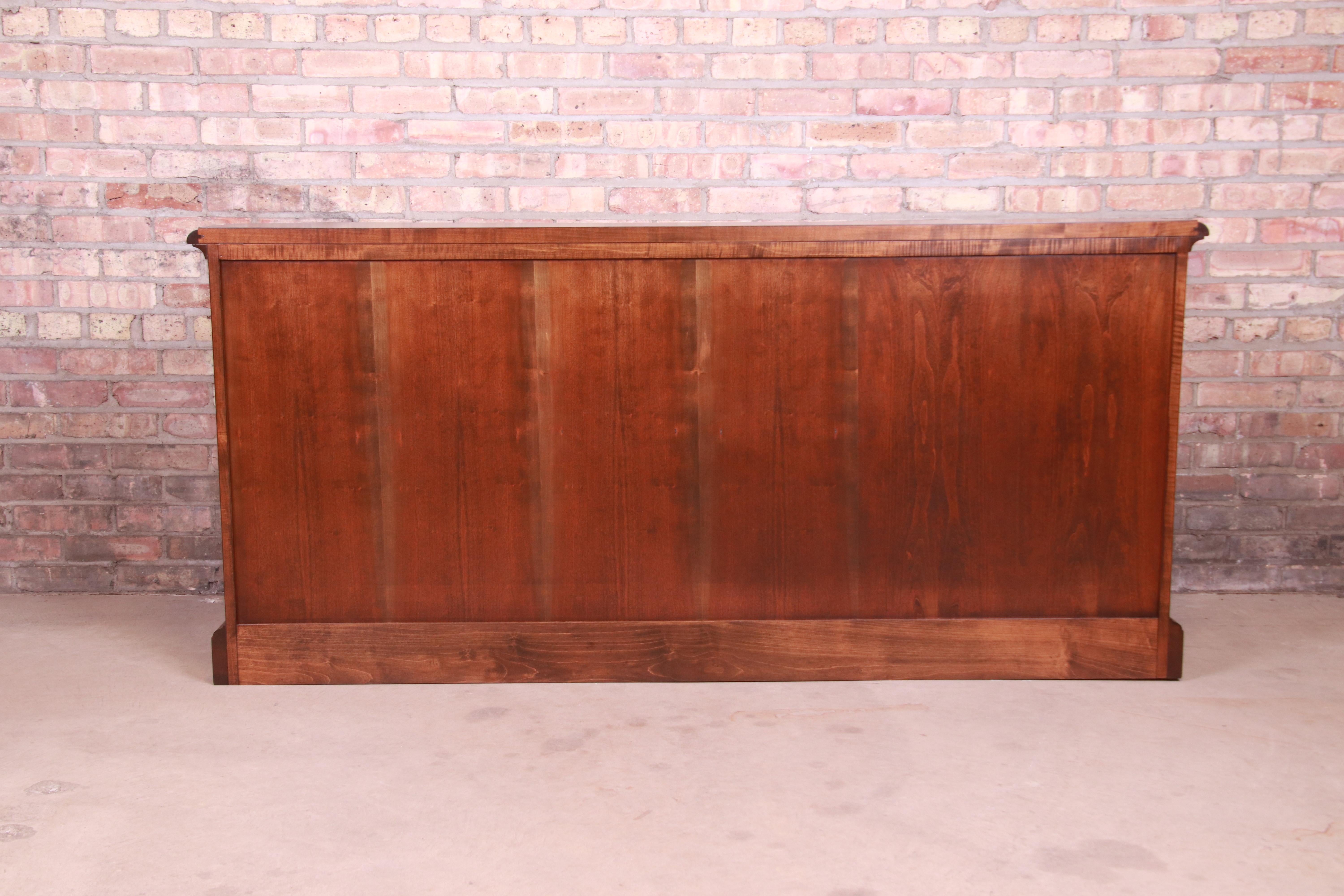 Baker Furniture French Regency Walnut Sideboard or Bar Cabinet, Newly Refinished 9