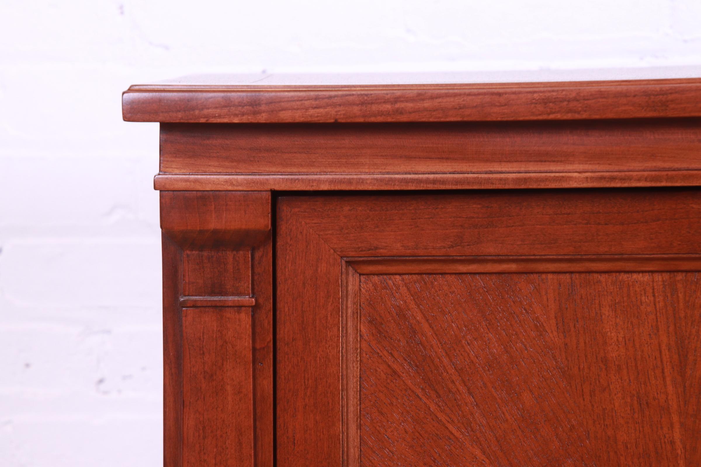 Baker Furniture French Regency Walnut Sideboard or Credenza, Newly Refinished 5