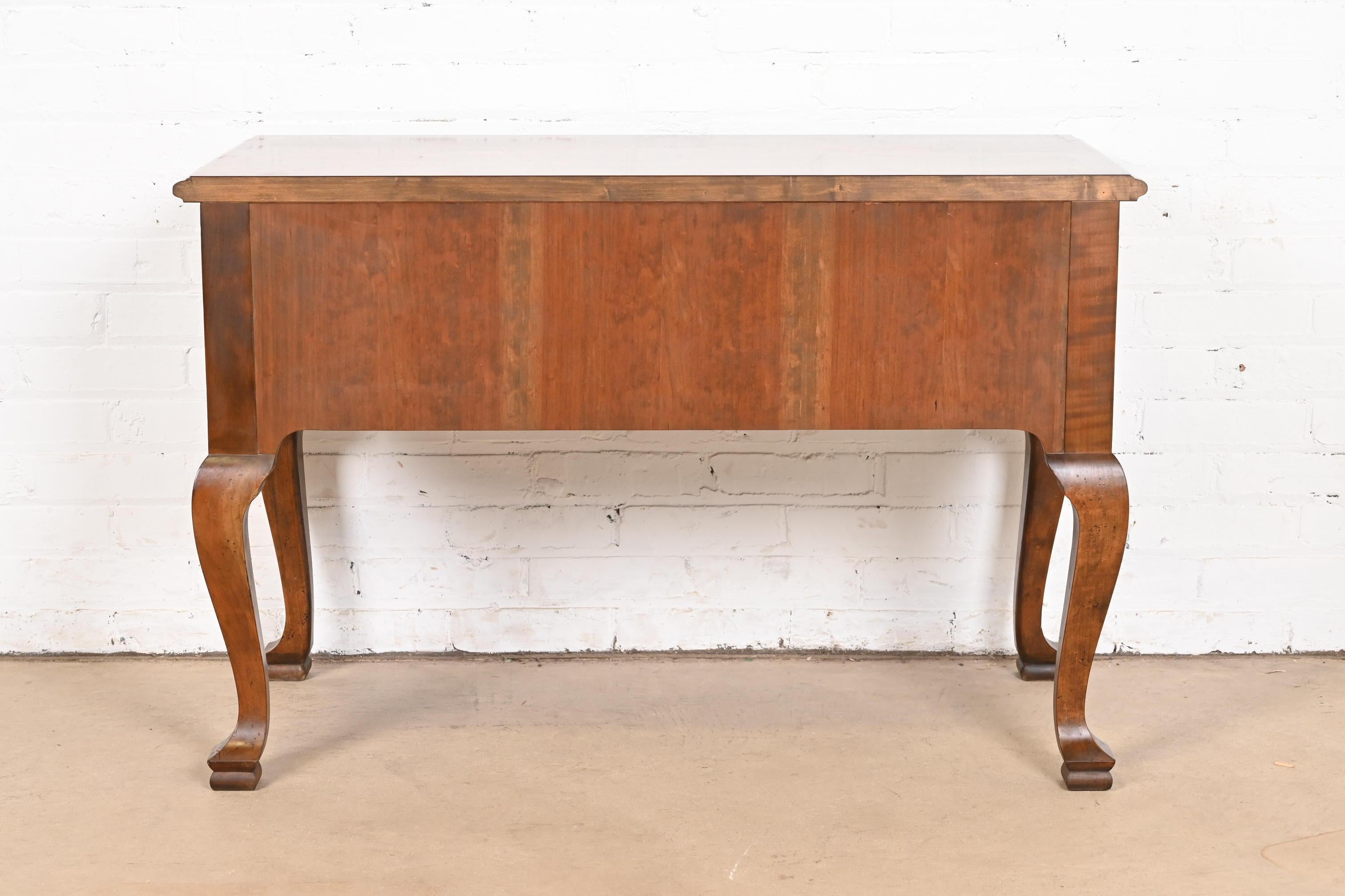 Baker Furniture Georgian Banded Burled Walnut Server or Dressing Table 3
