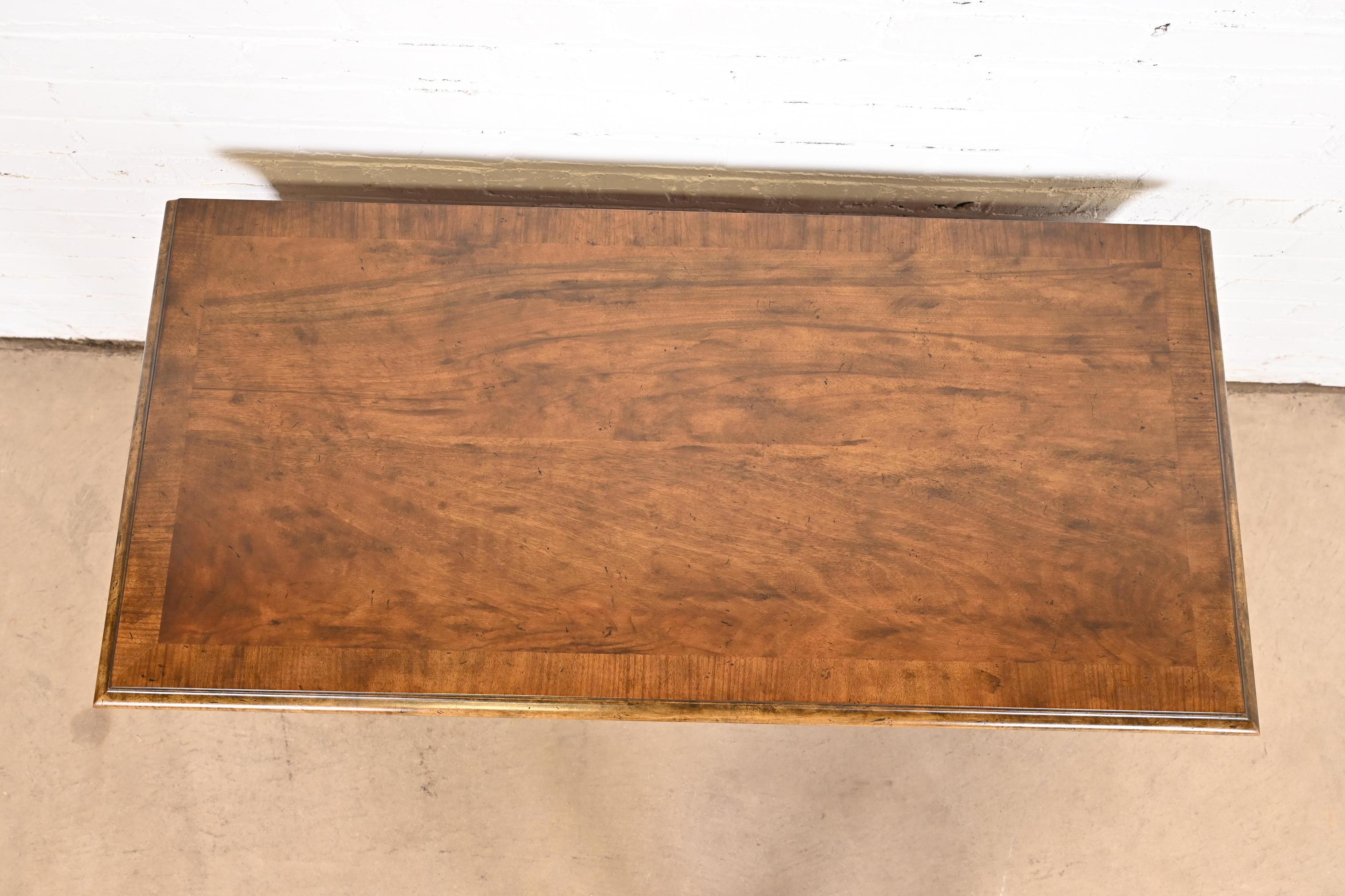 Baker Furniture Georgian Banded Burled Walnut Server or Dressing Table 2