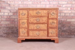 Baker Furniture Georgian Burl Wood Flip Top Buffet Server