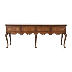 Baker Furniture Georgian Burled Walnut Sideboard Credenza