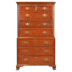 Baker Furniture Georgian Carved Mahogany Eight-Drawer Highboy Dresser