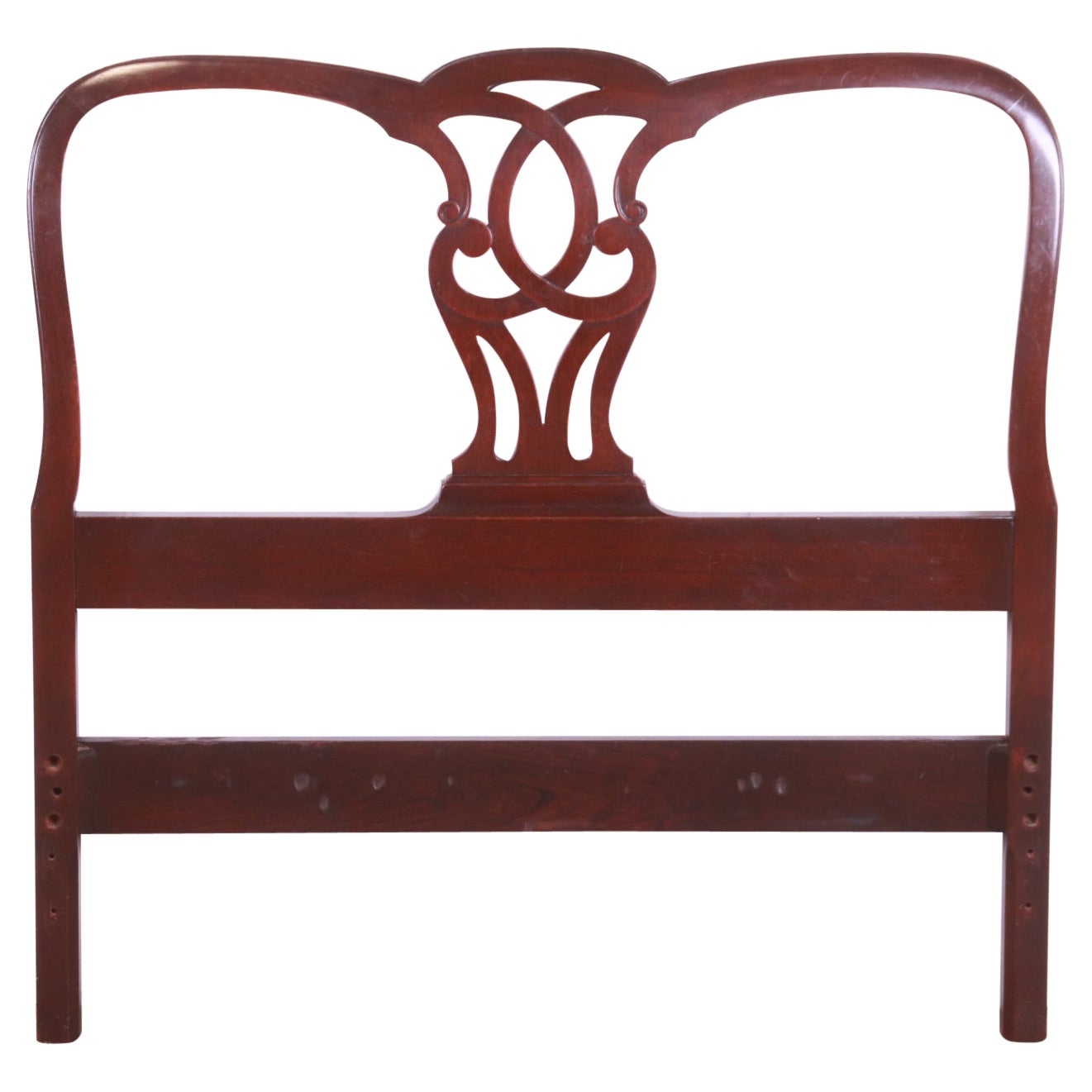 Baker Furniture Georgian Carved Mahogany Twin Size Headboard