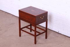 Baker Furniture Georgian Inlaid Mahogany Chest on Stand