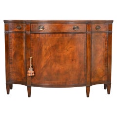 Baker Furniture Georgian Inlaid Mahogany Sideboard or Bar Cabinet