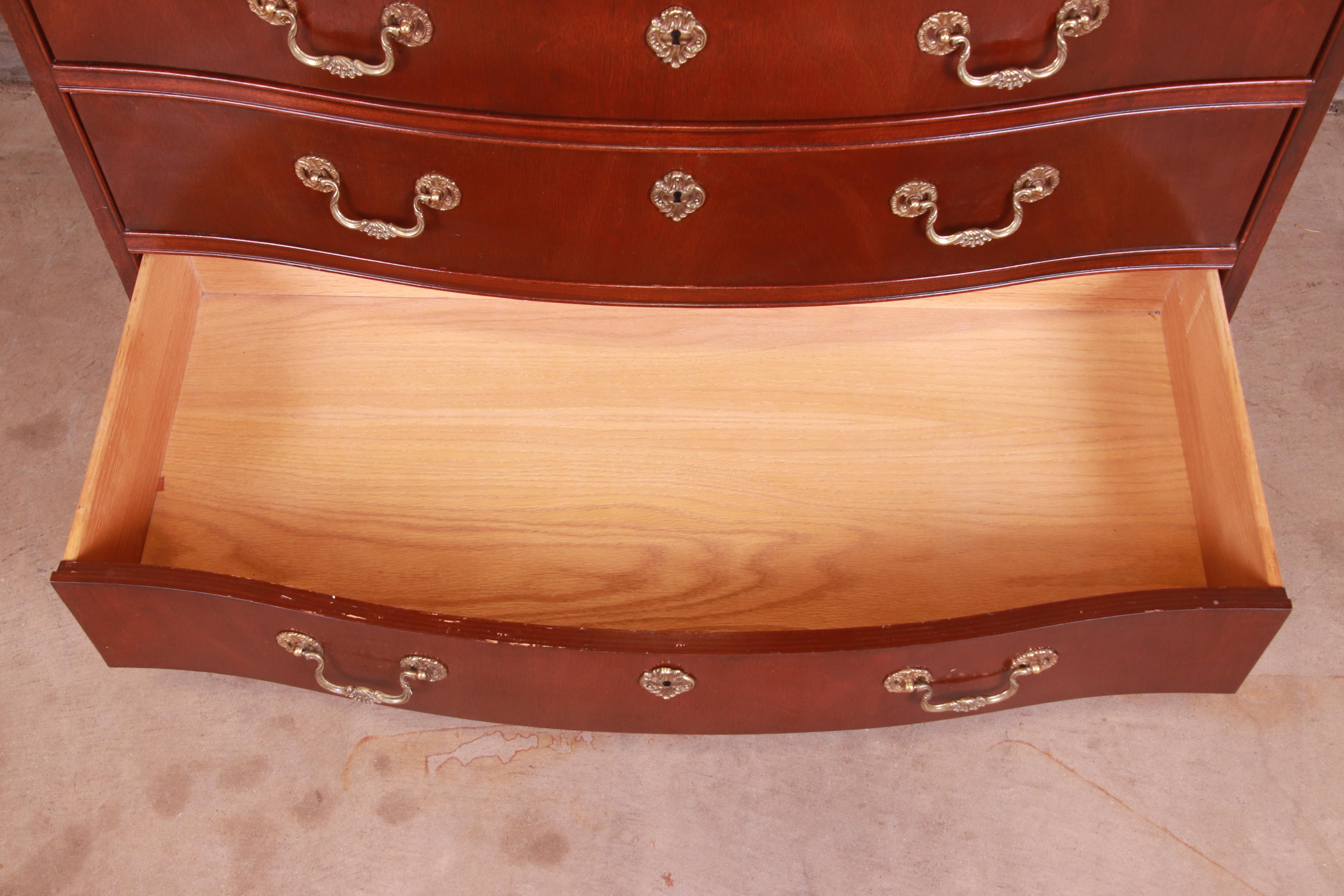 Baker Furniture Georgian Mahogany Armoire Dresser 3