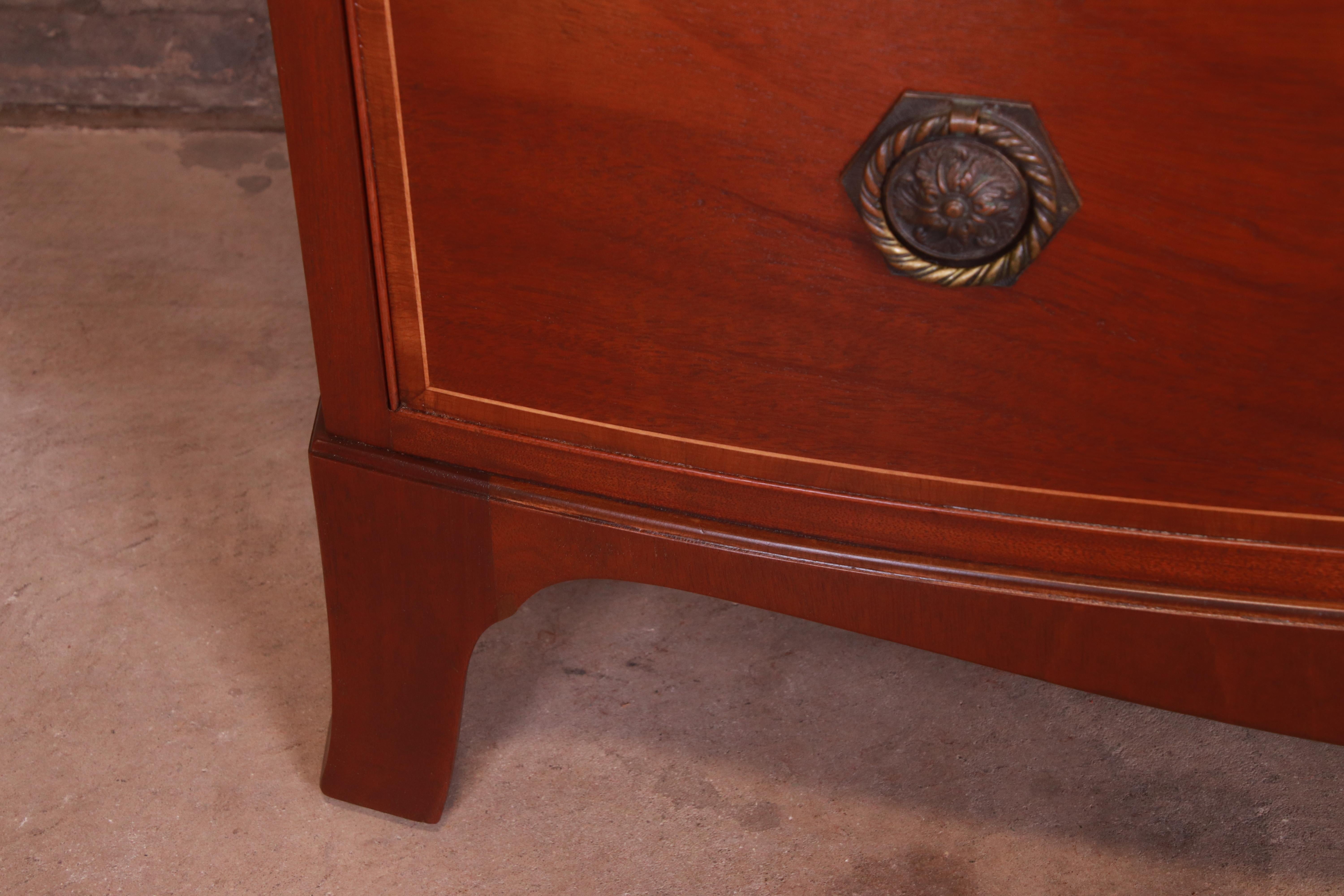 Baker Furniture Georgian Mahogany Chest of Drawers, Newly Refinished 6