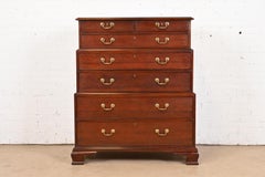 Baker Furniture Georgian Mahogany Triple Chest-On-Chest Highboy Dresser