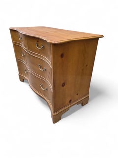 Baker Furniture Georgian Style Serpentine Pine Chest of Drawers