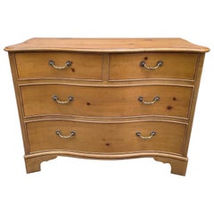 Baker Furniture Georgian Style Serpentine Pine Chest of Drawers