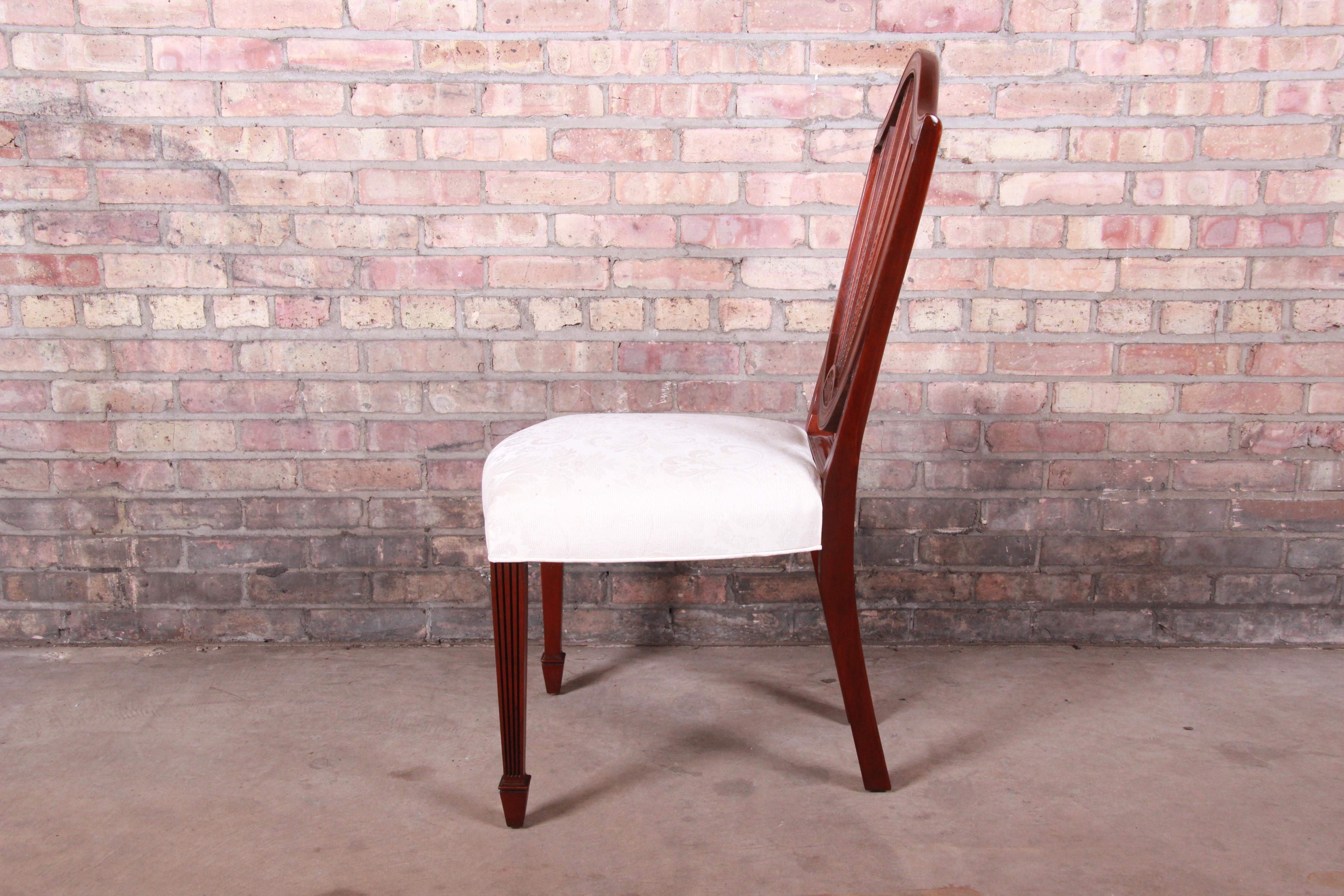 Baker Furniture Historic Charleston Carved Mahogany Dining Chairs, Set of Six 3