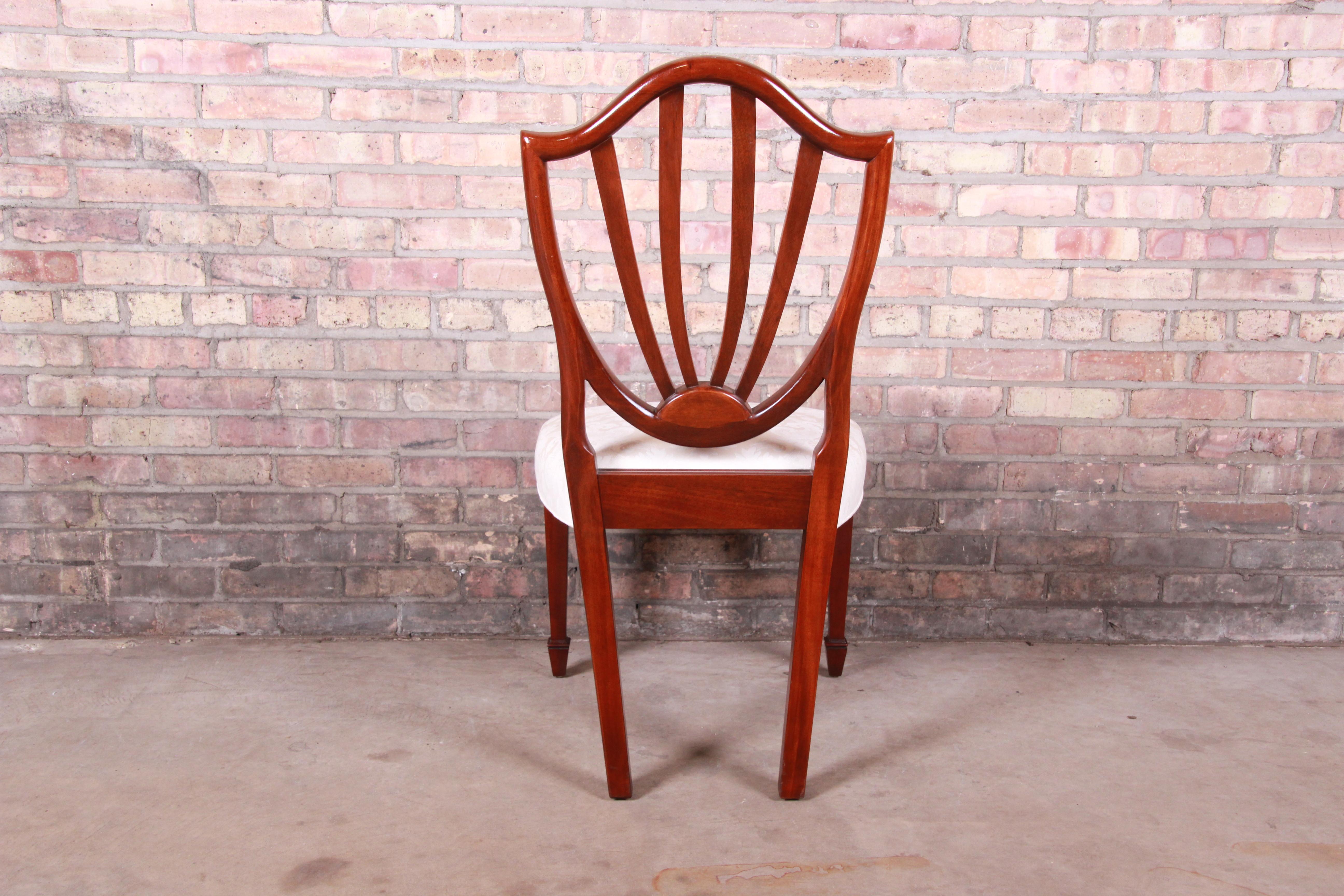 Baker Furniture Historic Charleston Carved Mahogany Dining Chairs, Set of Six 4
