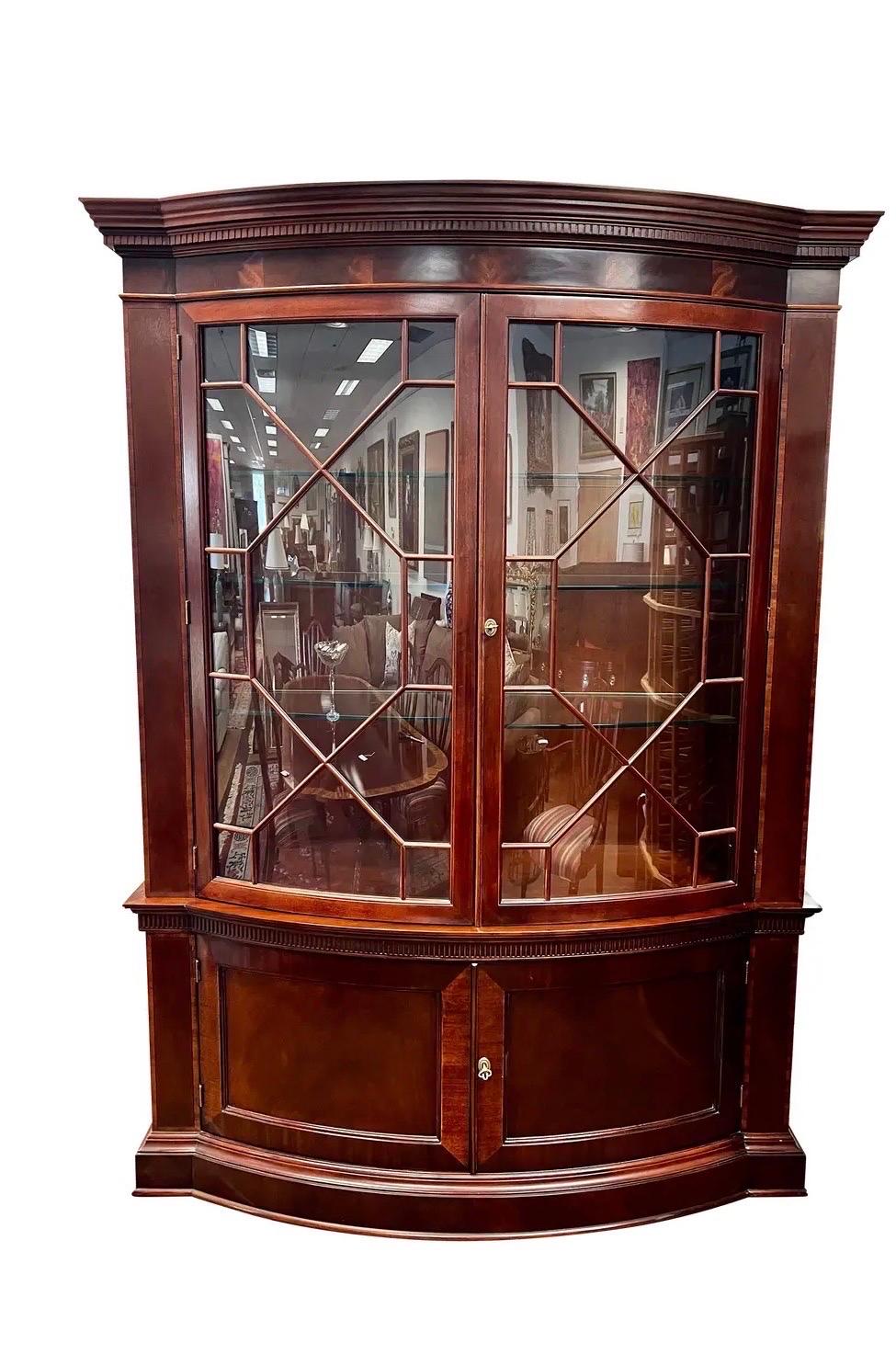 Baker Furniture Historic Charleston China Cabinet Breakfront Sideboard 5