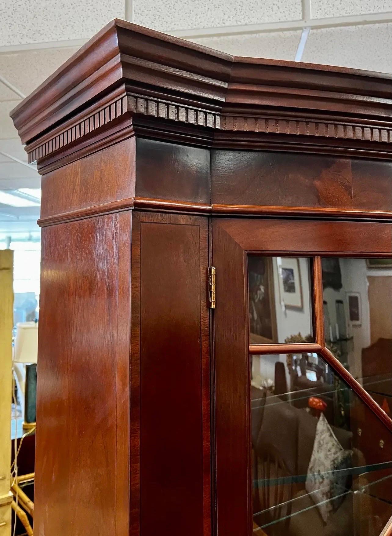 Baker Furniture Historic Charleston China Cabinet Breakfront Sideboard 7