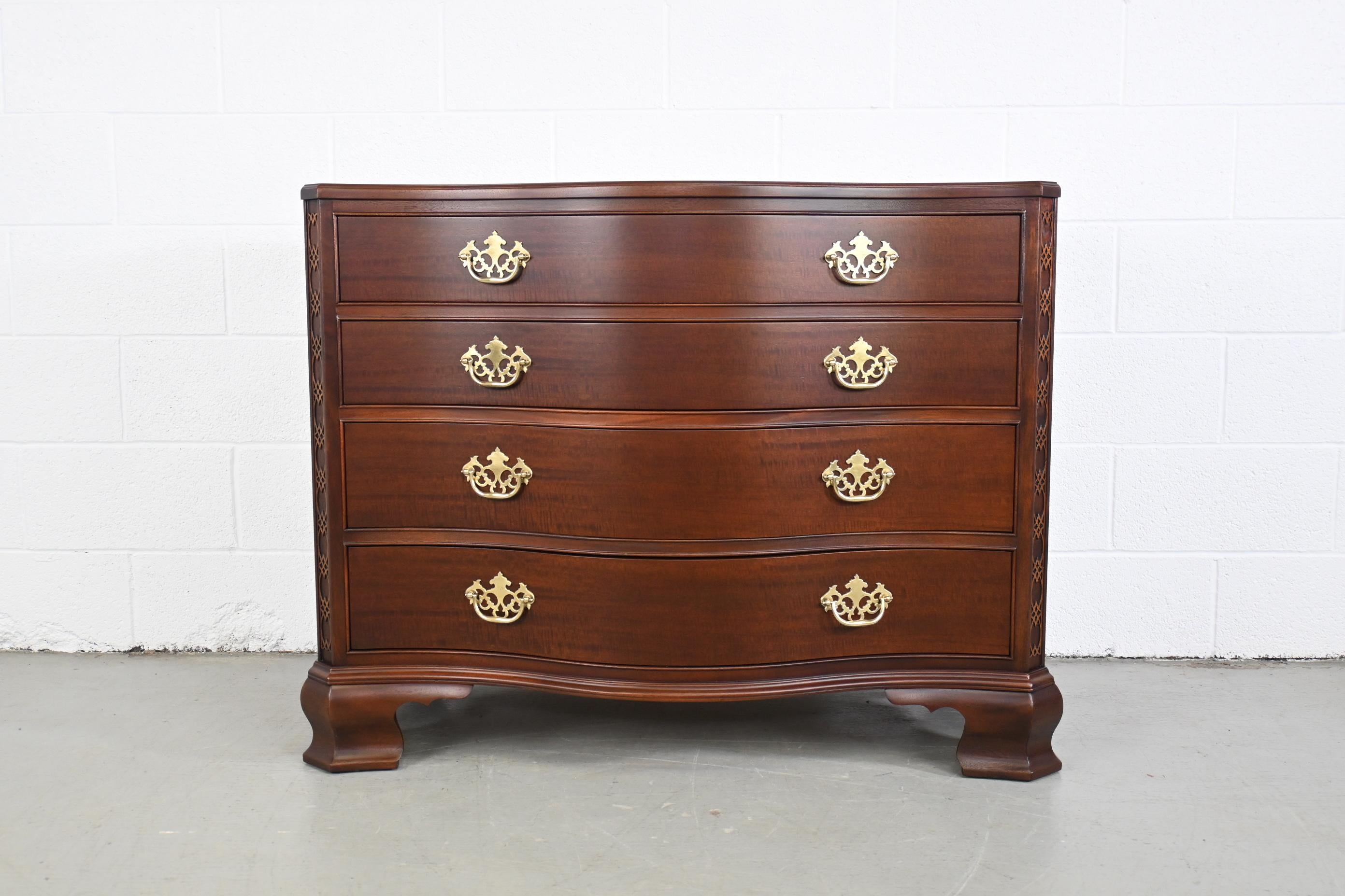 Baker Furniture Historic Charleston Chippendale Mahogany Dressers, a Pair 6