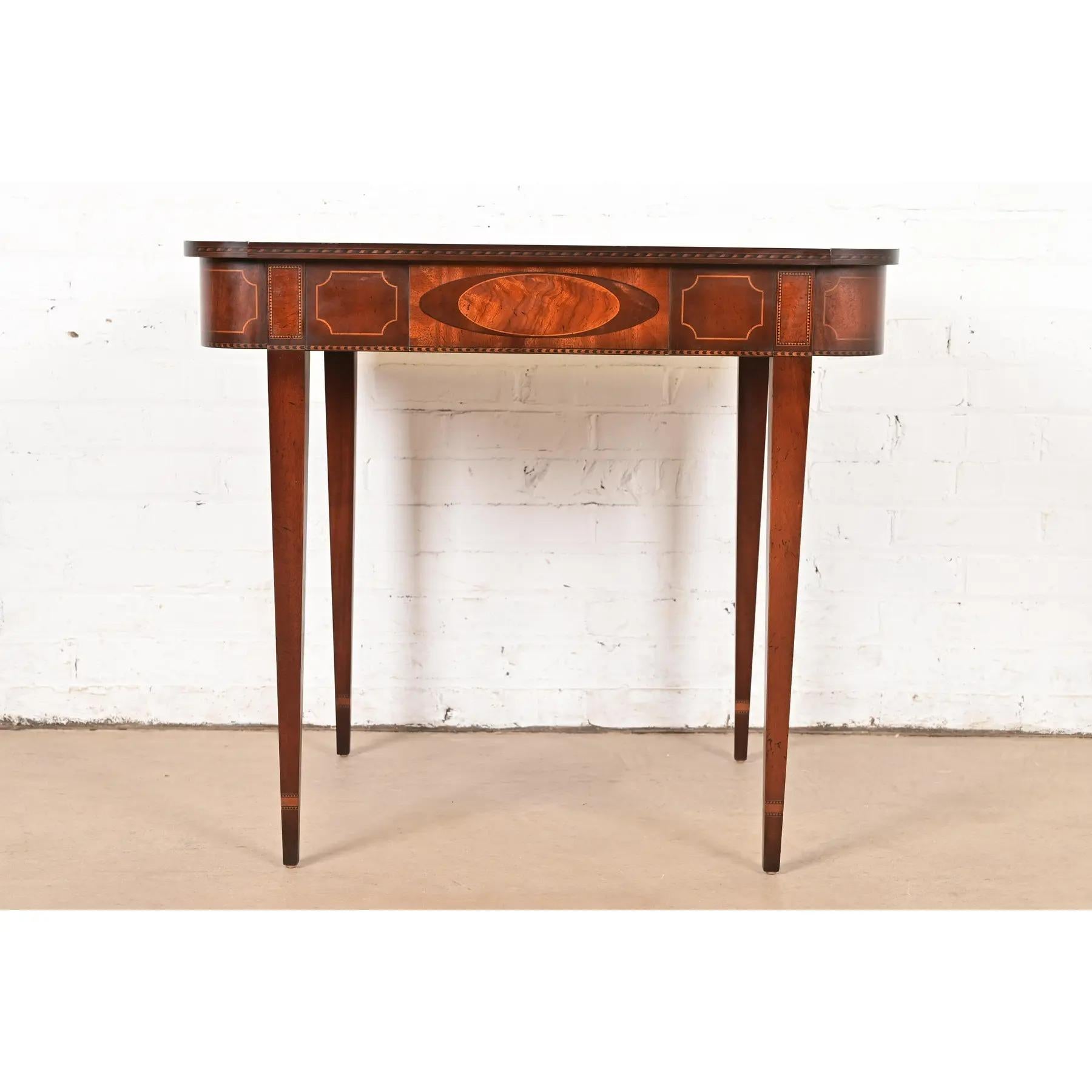 Baker Furniture Historic Charleston Collection Federal Mahogany Spieltisch (amerikanisch) im Angebot
