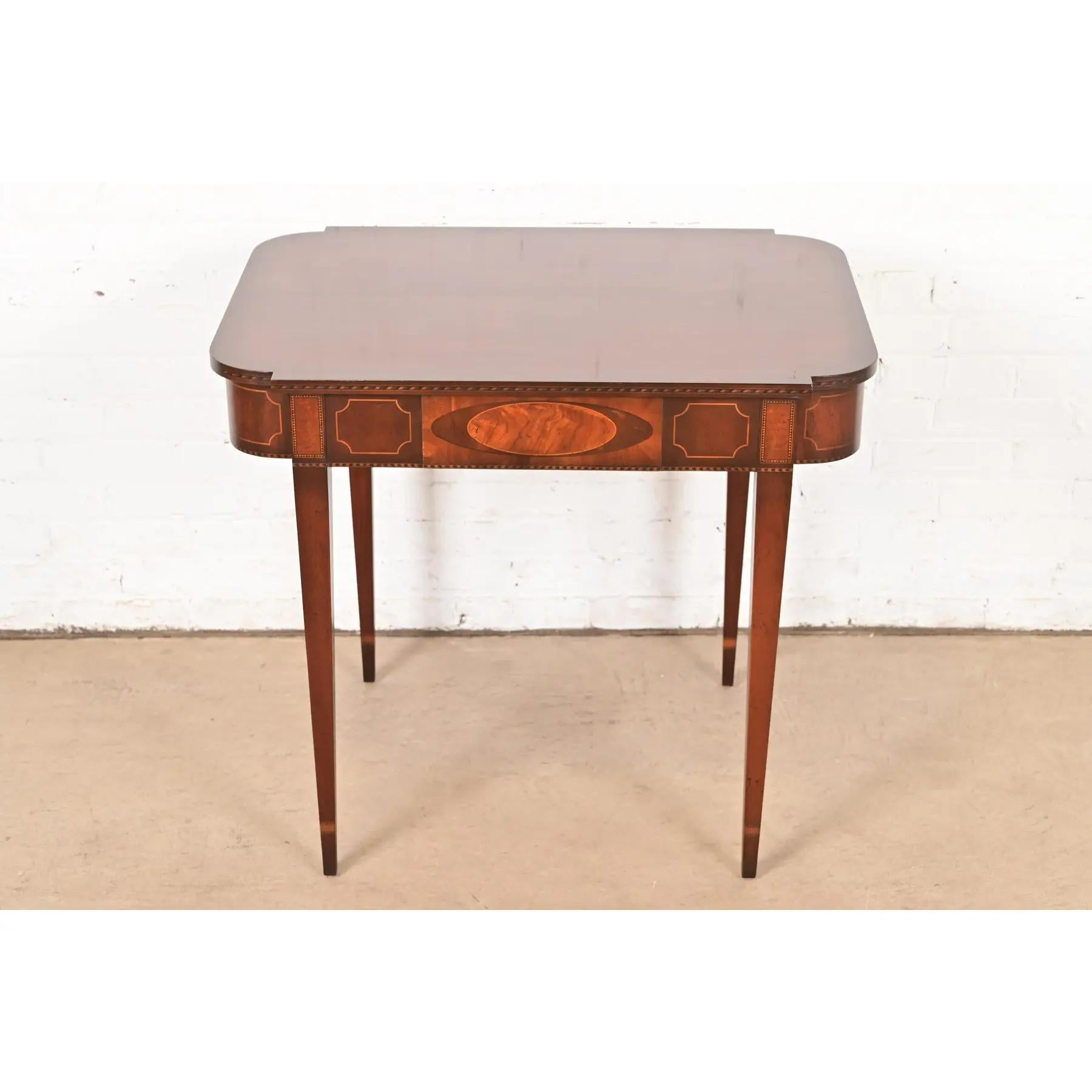 Baker Furniture Historic Charleston Collection Federal Mahogany Spieltisch im Zustand „Gut“ im Angebot in South Bend, IN