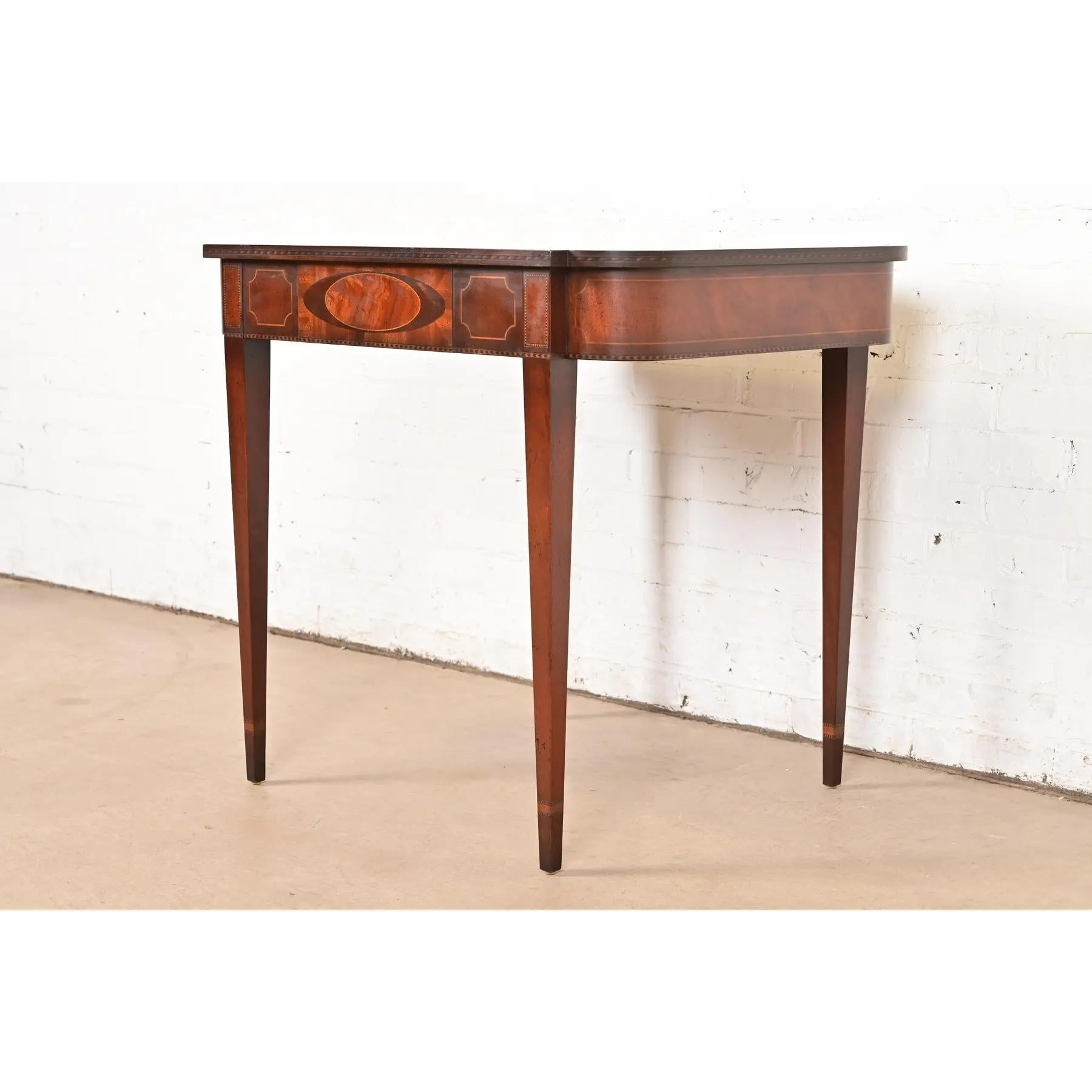 Baker Furniture Historic Charleston Collection Federal Mahogany Spieltisch (Ende des 20. Jahrhunderts) im Angebot