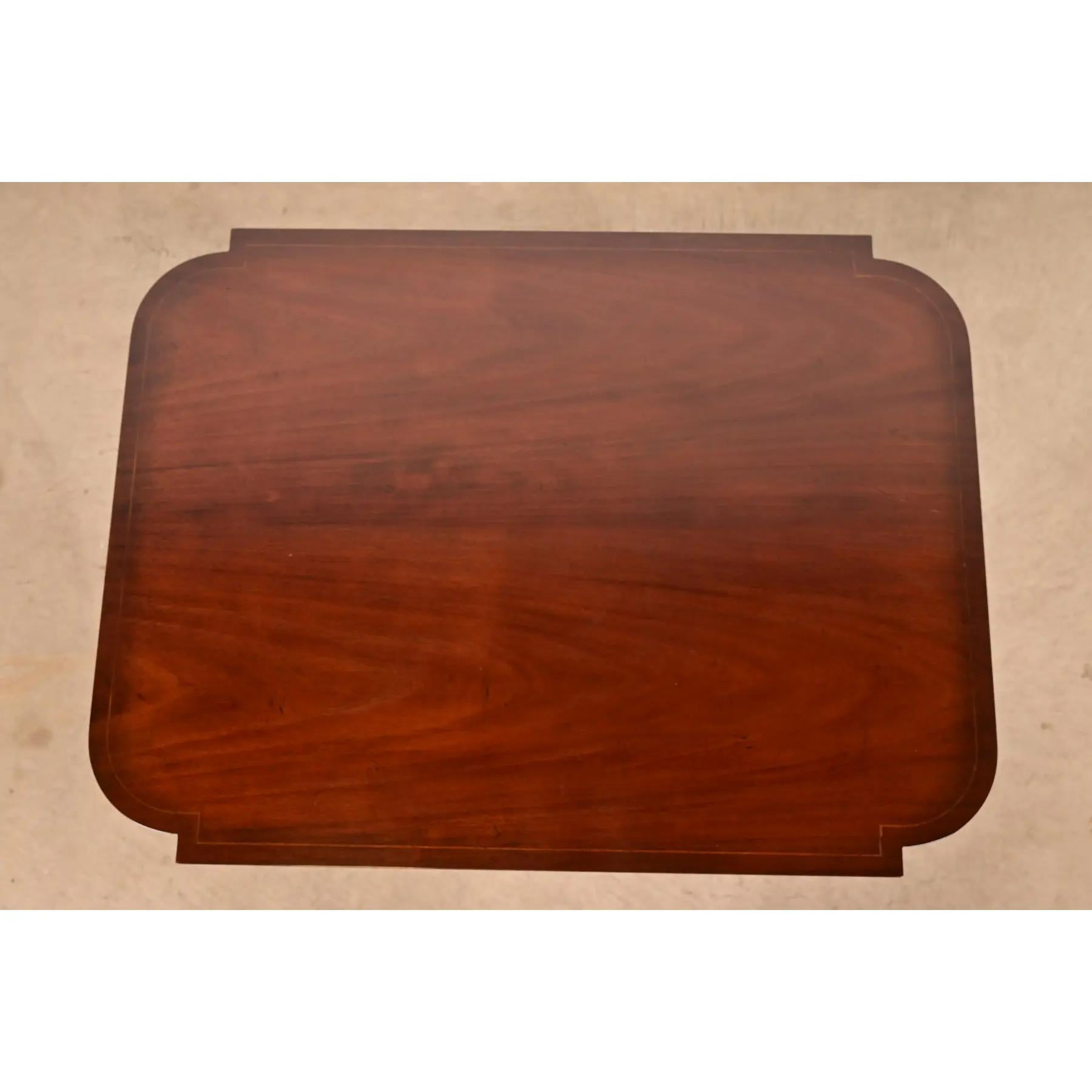 Baker Furniture Historic Charleston Collection Federal Mahogany Spieltisch im Angebot 3