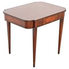 Baker Furniture Historic Charleston Collection Federal Mahogany Game Table