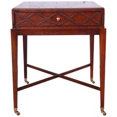 Baker Furniture Historic Charleston Collection Mahogany X-Base Side Table