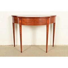 Baker Furniture Historic Charleston Federal Inlaid Mahogany Console