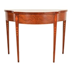 Baker Furniture Historic Charleston Federal Inlaid Mahogany Console