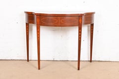 Baker Furniture Historic Charleston Federal Mahogany Console or Entry Table