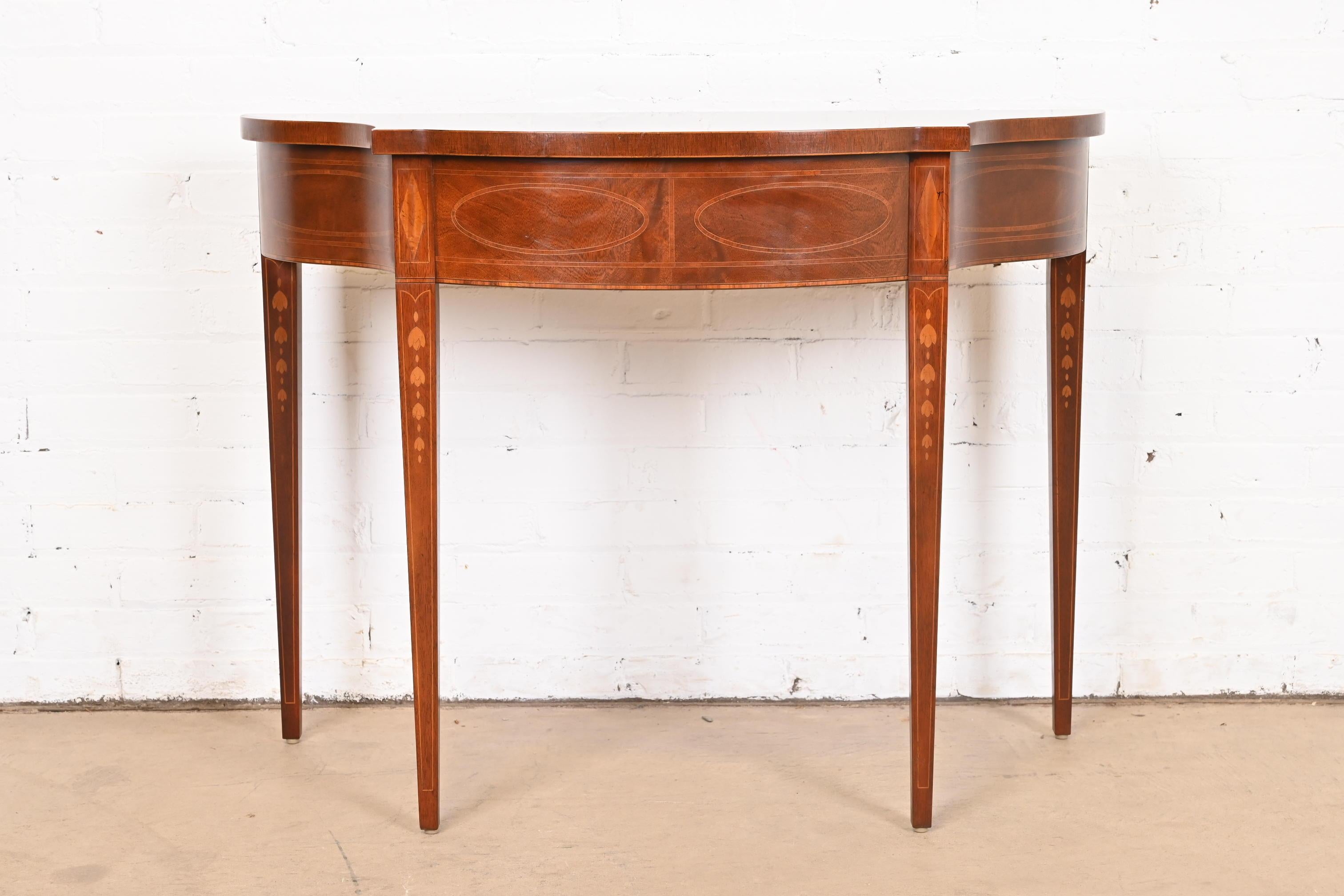 American Baker Furniture Historic Charleston Federal Mahogany Console or Entry Table