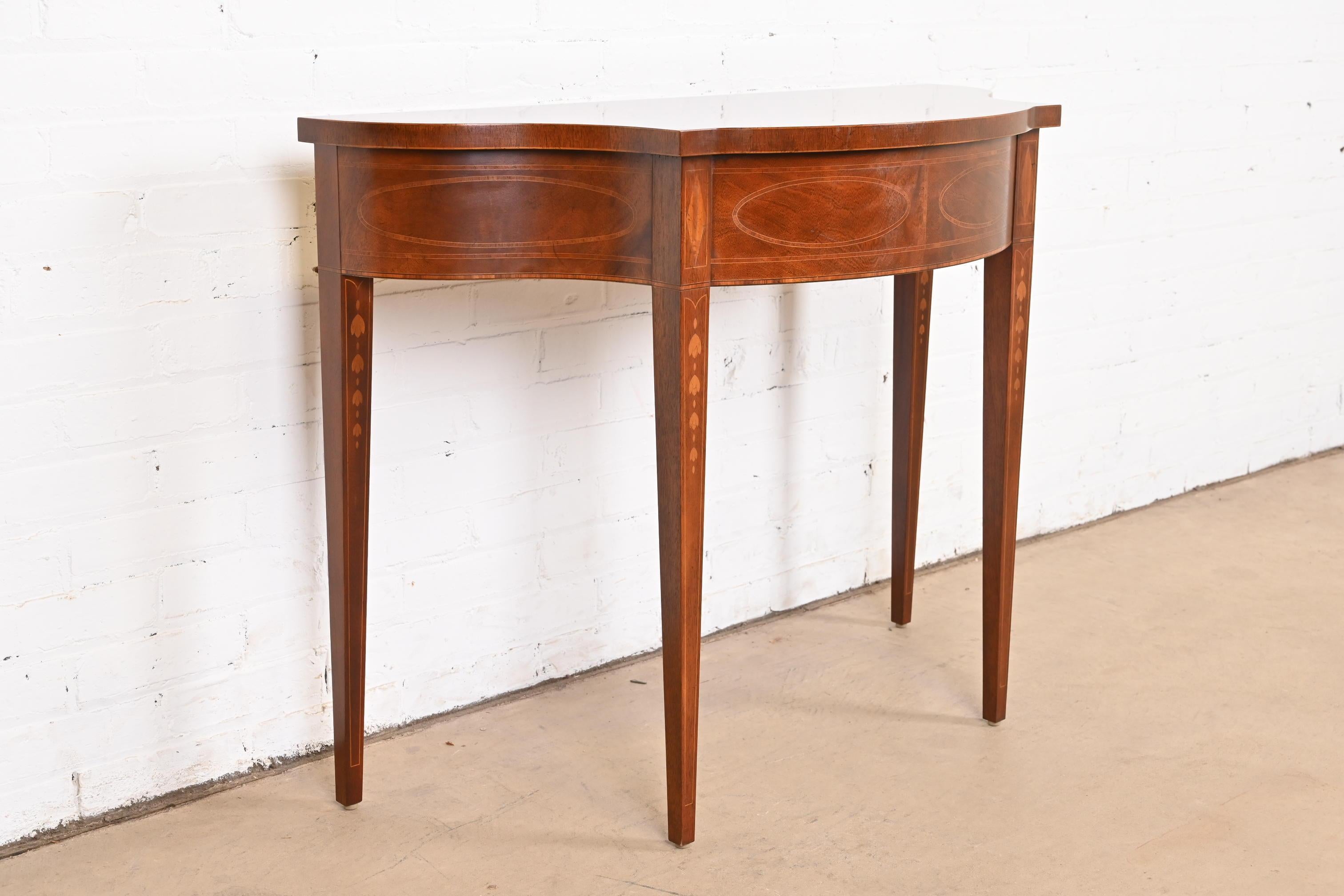 Baker Furniture Historic Charleston Federal Mahogany Console or Entry Table 1